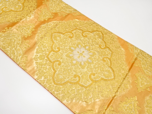 アンティーク　華紋織り出し袋帯（着用可）